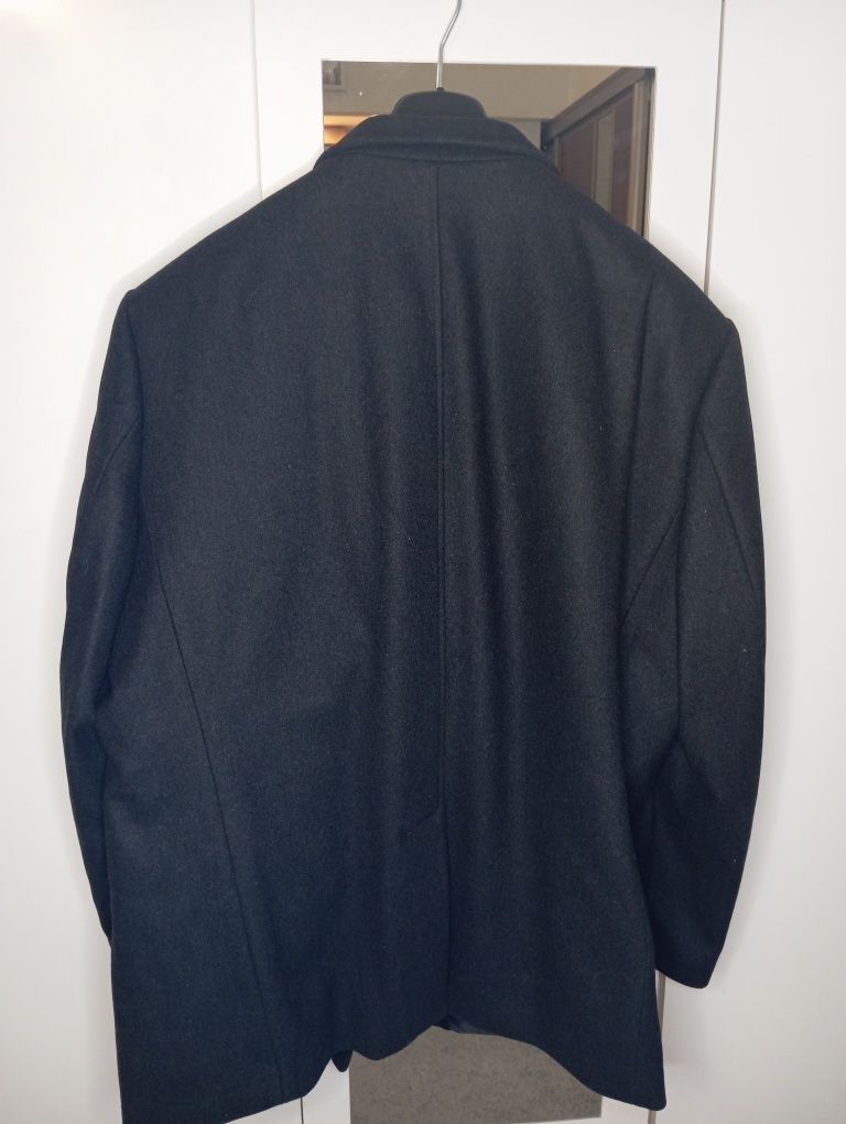 Krótki czarny płaszcz męski Ferrano rozmiar 3XL
