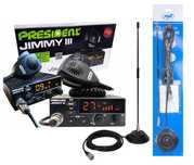 CB RADIO President Jimmy III 12V JIMY ASC+ antena magnetyczna Extra40