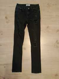 spodnie jeansy 152 czarne New Look