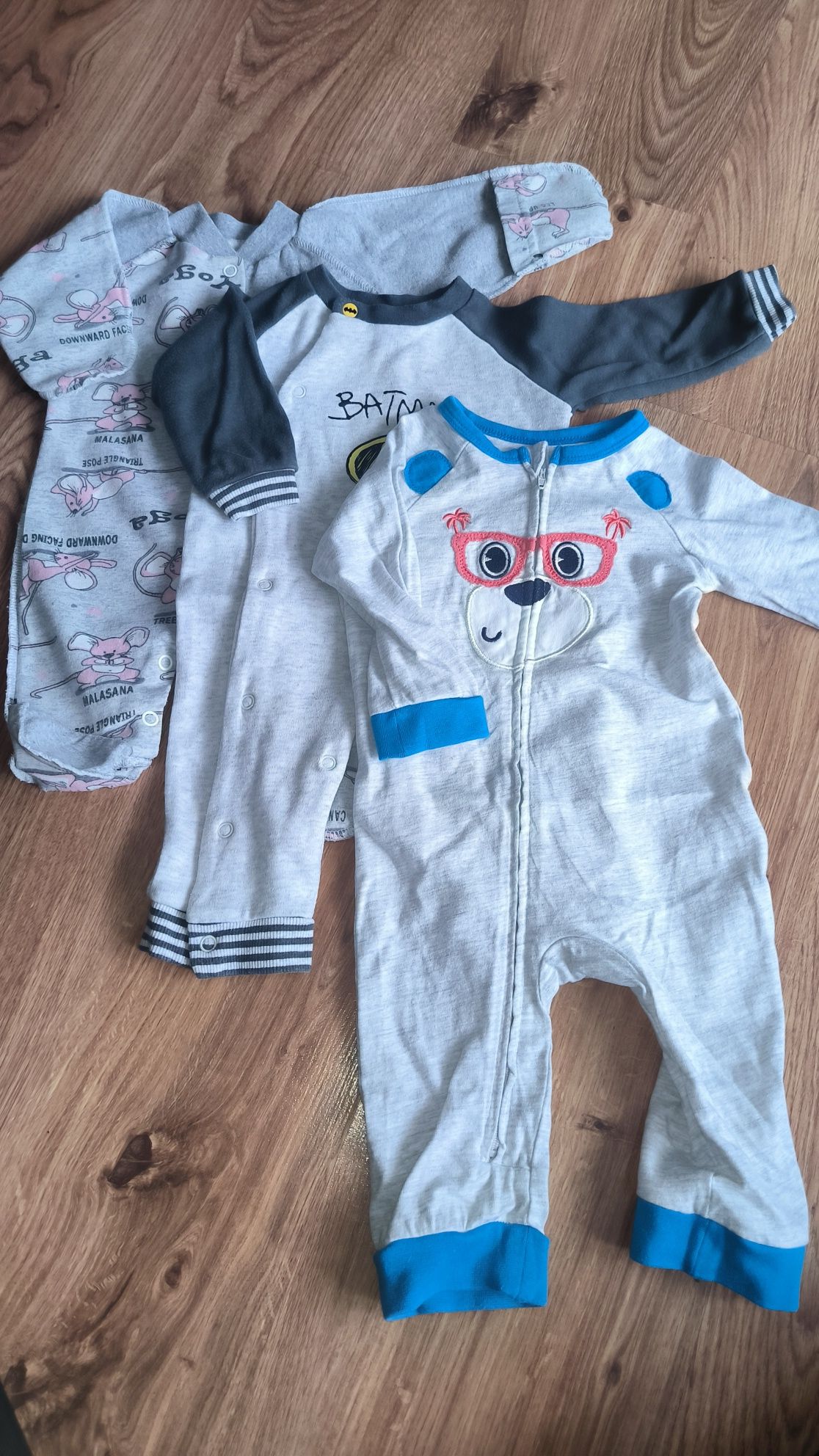 Pajac niemowlęcy 3 szt, So Cute, Batman, rozm 62-68