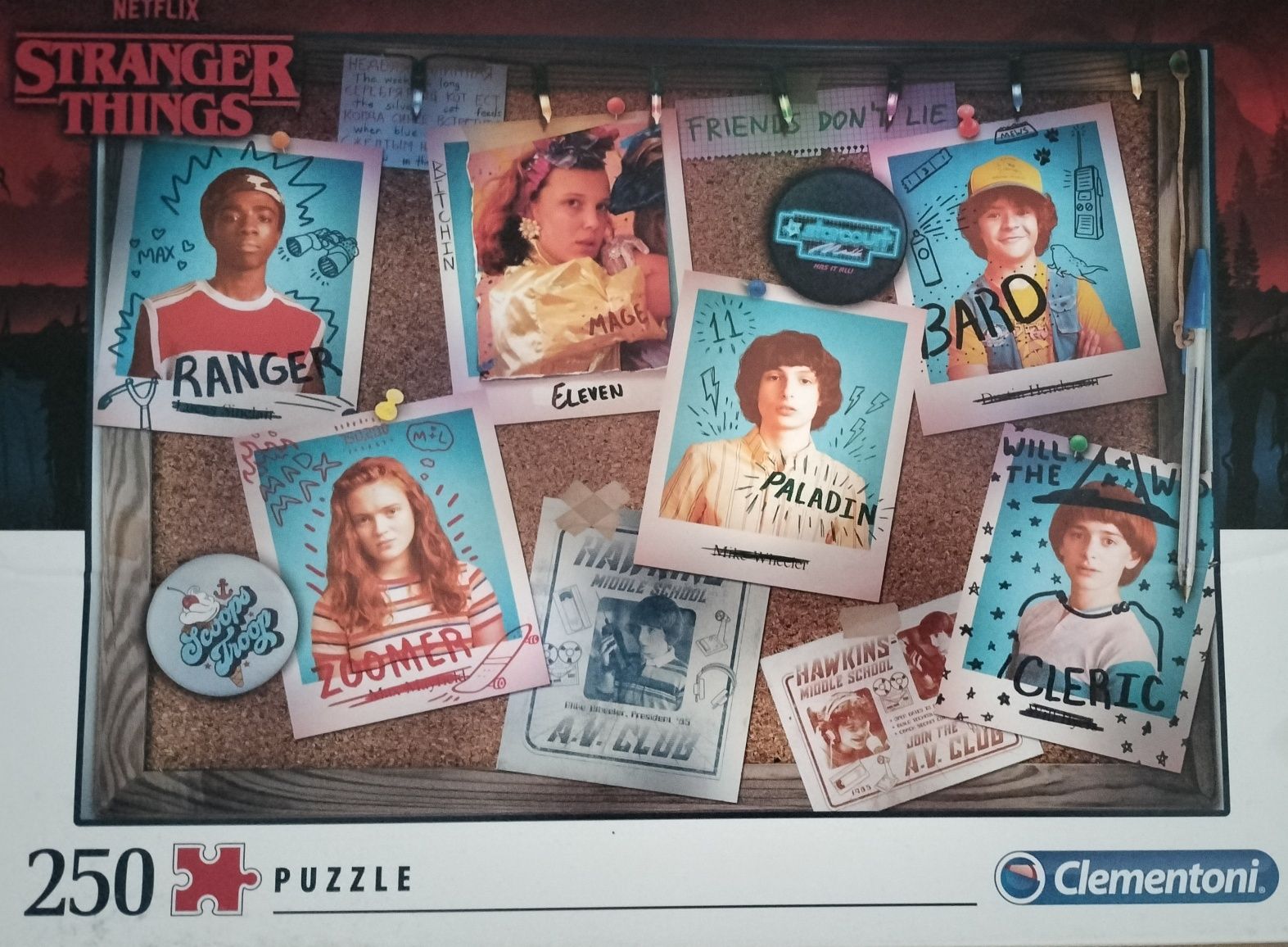 Puzzle Stranger Things 250 Clementoni