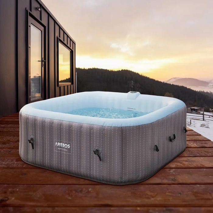 Nadmuchiwane jacuzzi AREBOS "Barcelona", 185x185 cm, wewnątrz i na zew