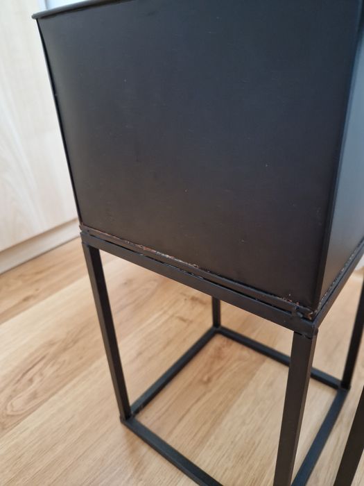 Donice donica kwietnik metalowy czarny loft