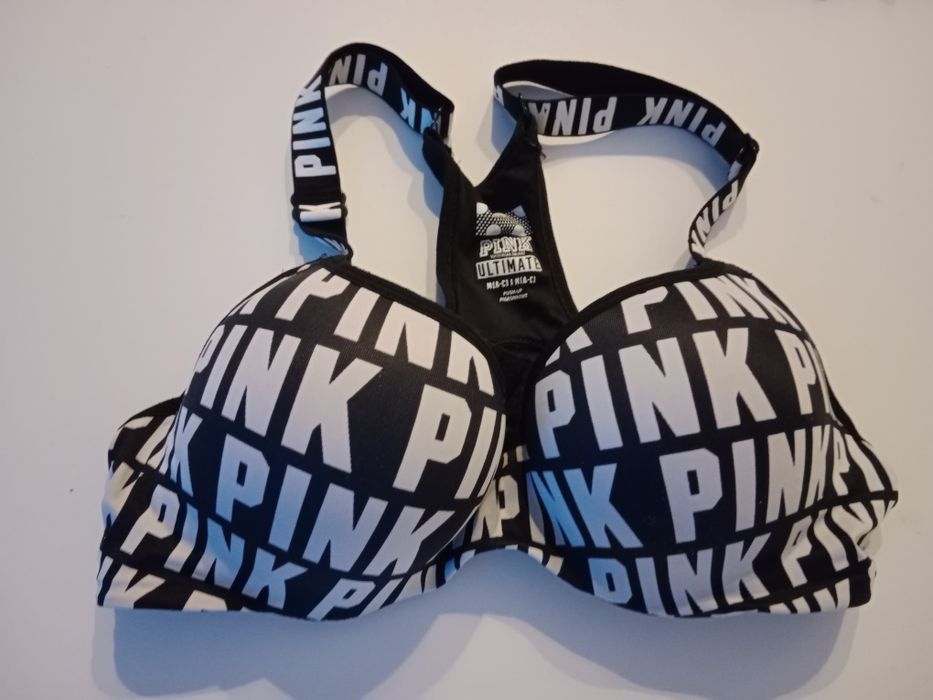 Victoria Secret Pink stanik stron kąpielowy 75 B M push up