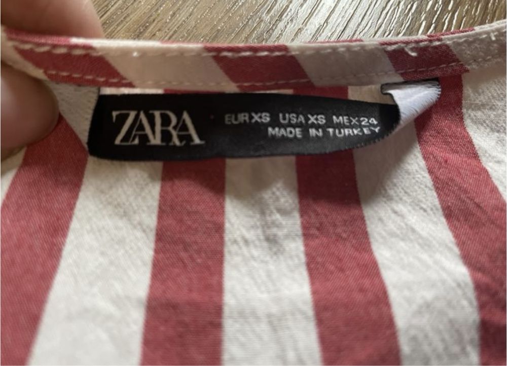 Блуза zara в смужку