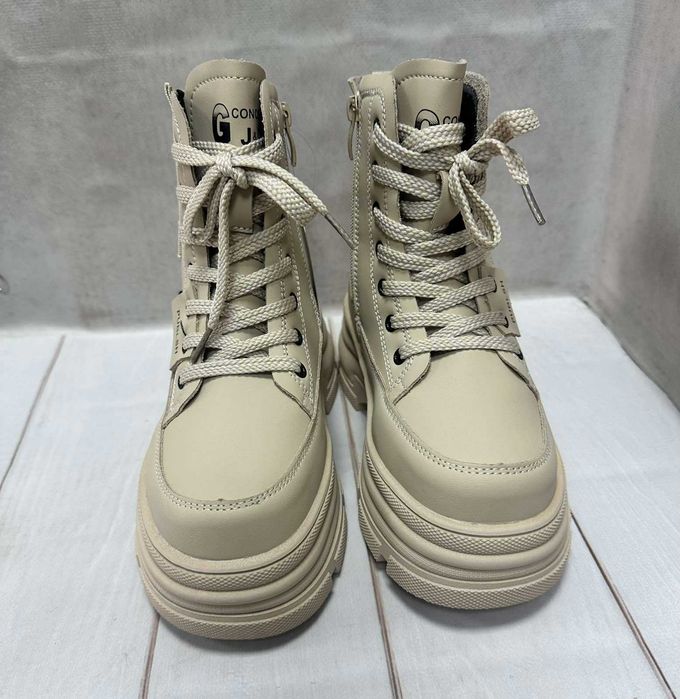 Демісезонні дитячі черевики Jong Golf  для дівчинки  бежеві 36 23.8 см