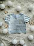 Koszulka t-shirt bluzka w paski 0-3 m-ce 56