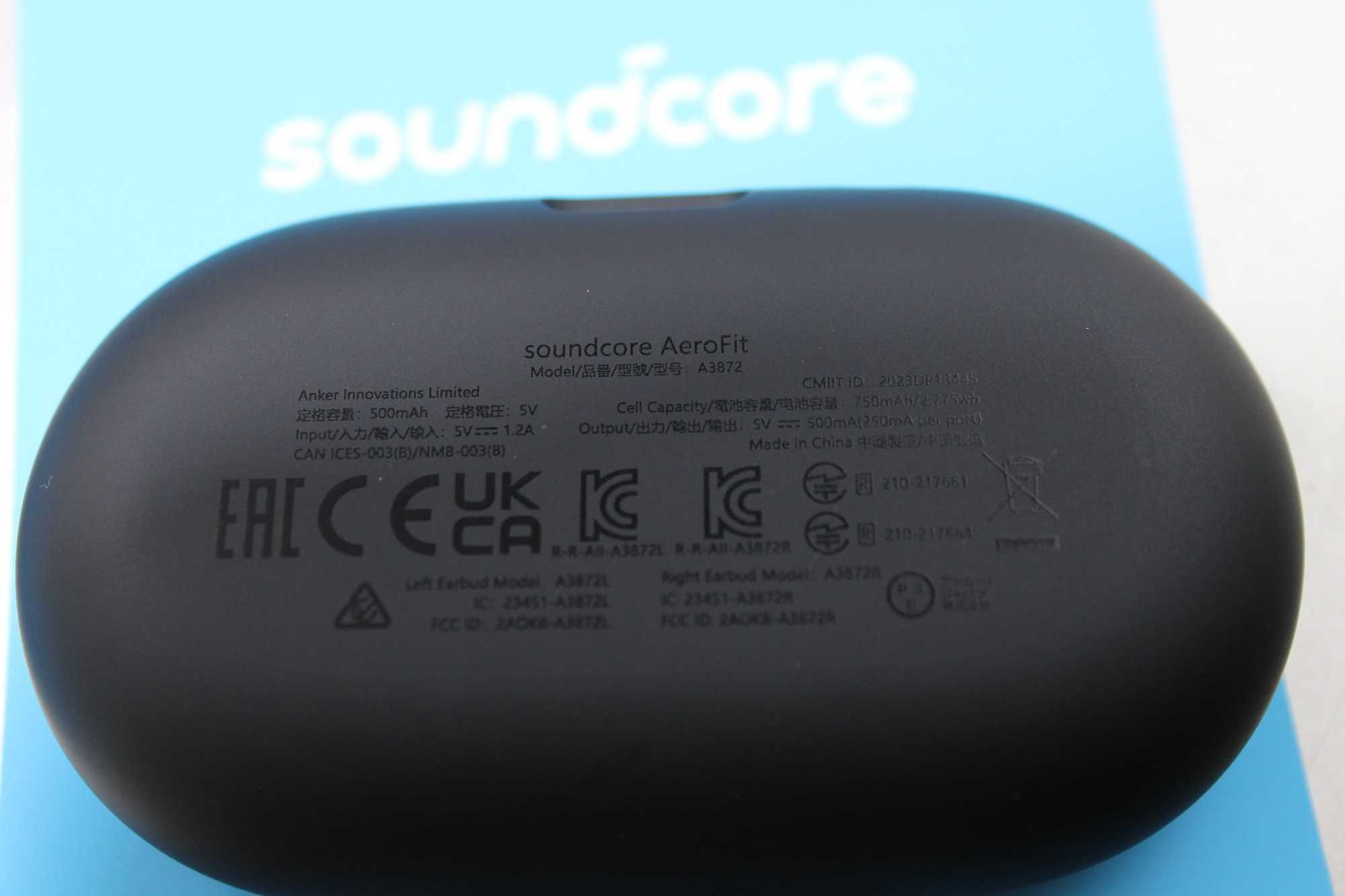 Наушники TWS Anker SoundCore AeroFit Midnight Black