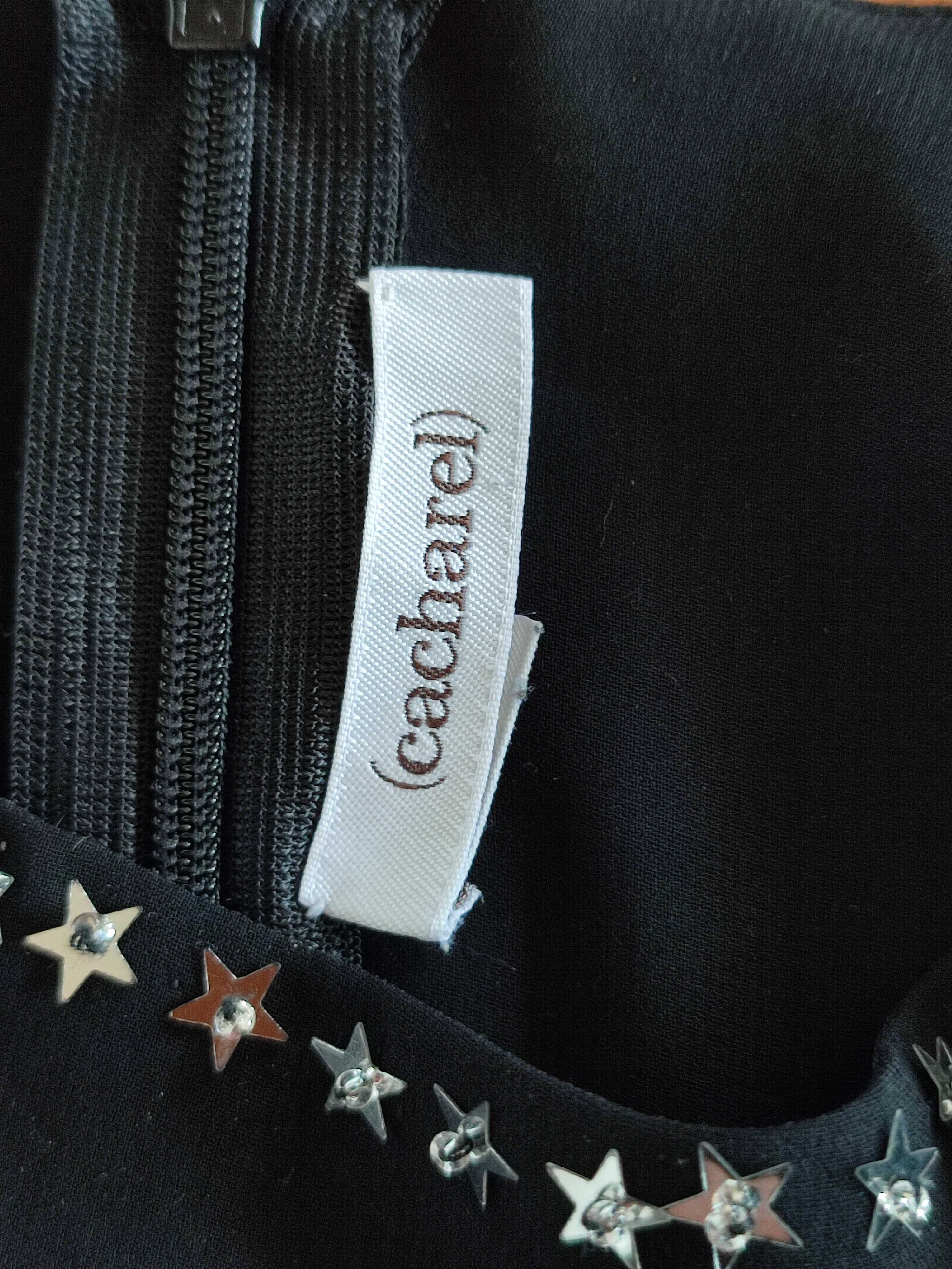 Elegancka czarna sukienka Cacharel 10 lat, 142 cm