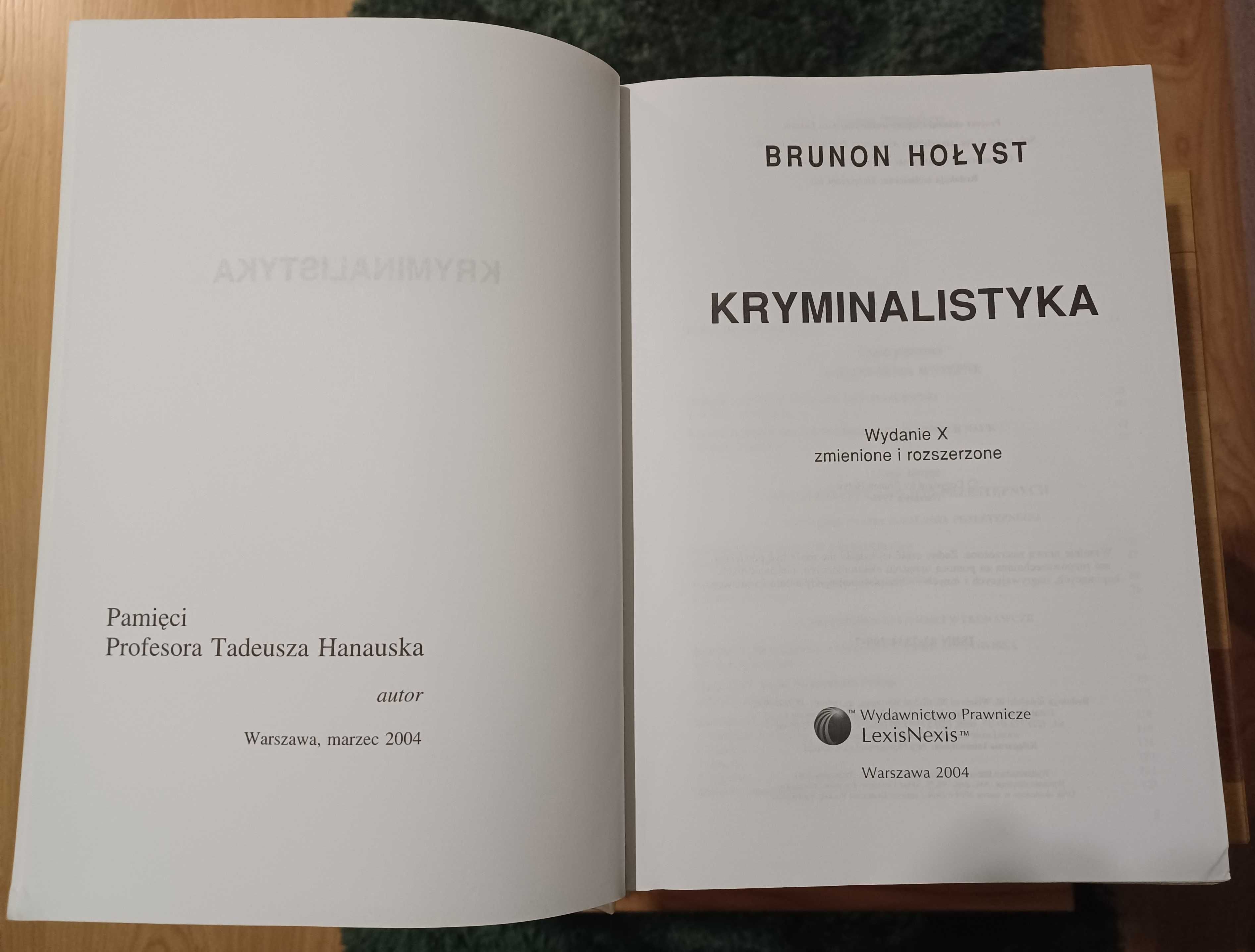 Kryminalistyka - Brunon Hołyst