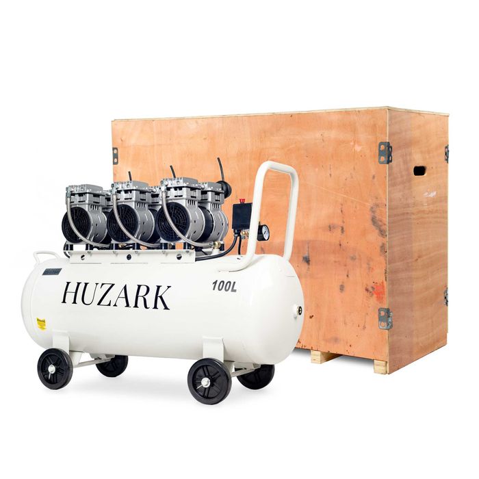 Profesjonalny Kompresor bezolejowy sprężarka 100L 8bar 396l/min