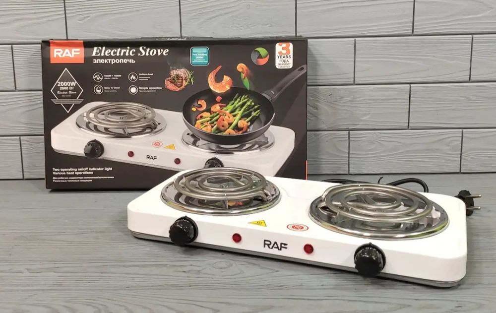 Електроплитка двоконфорна електрична плита электрическая 2 конфорки