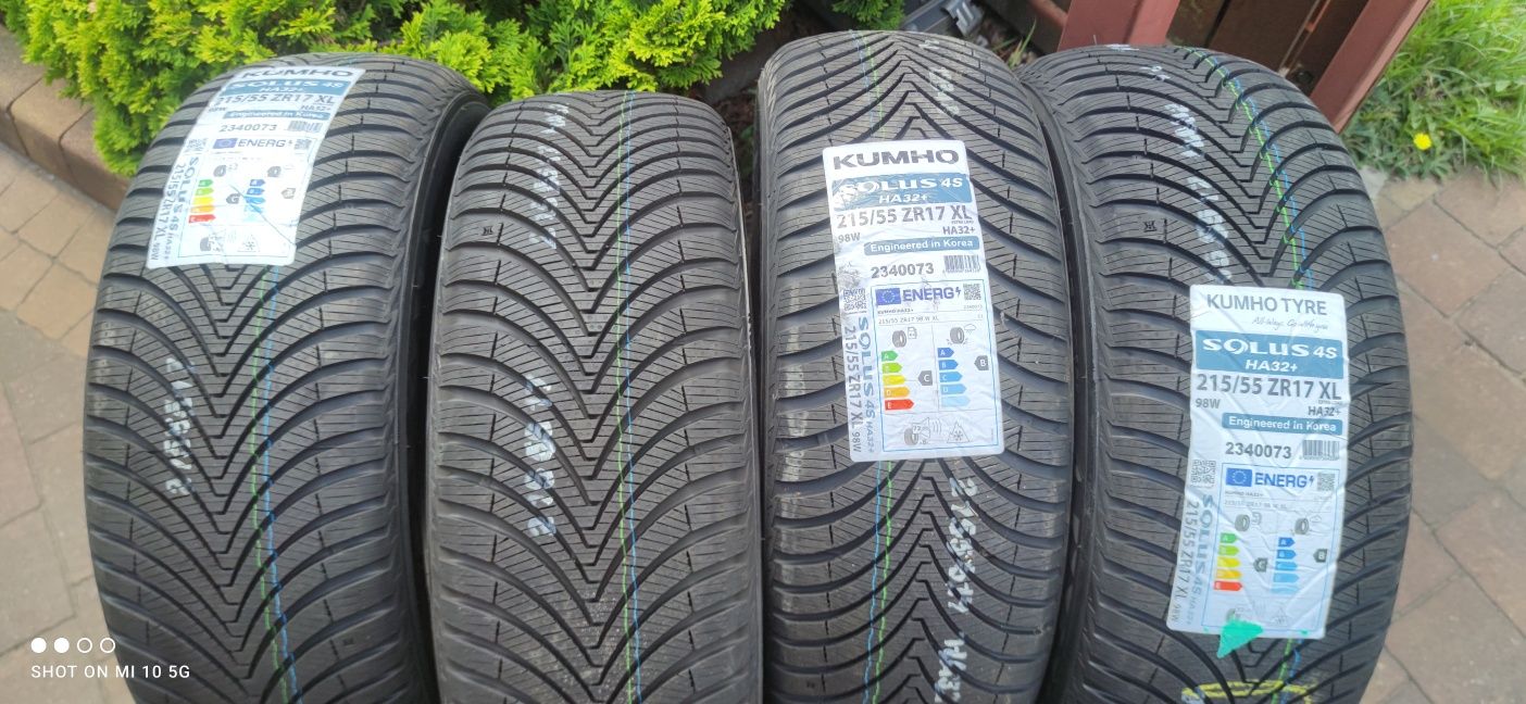 Nowe Kumho 215/55r17 dot 3823 montaż gratis