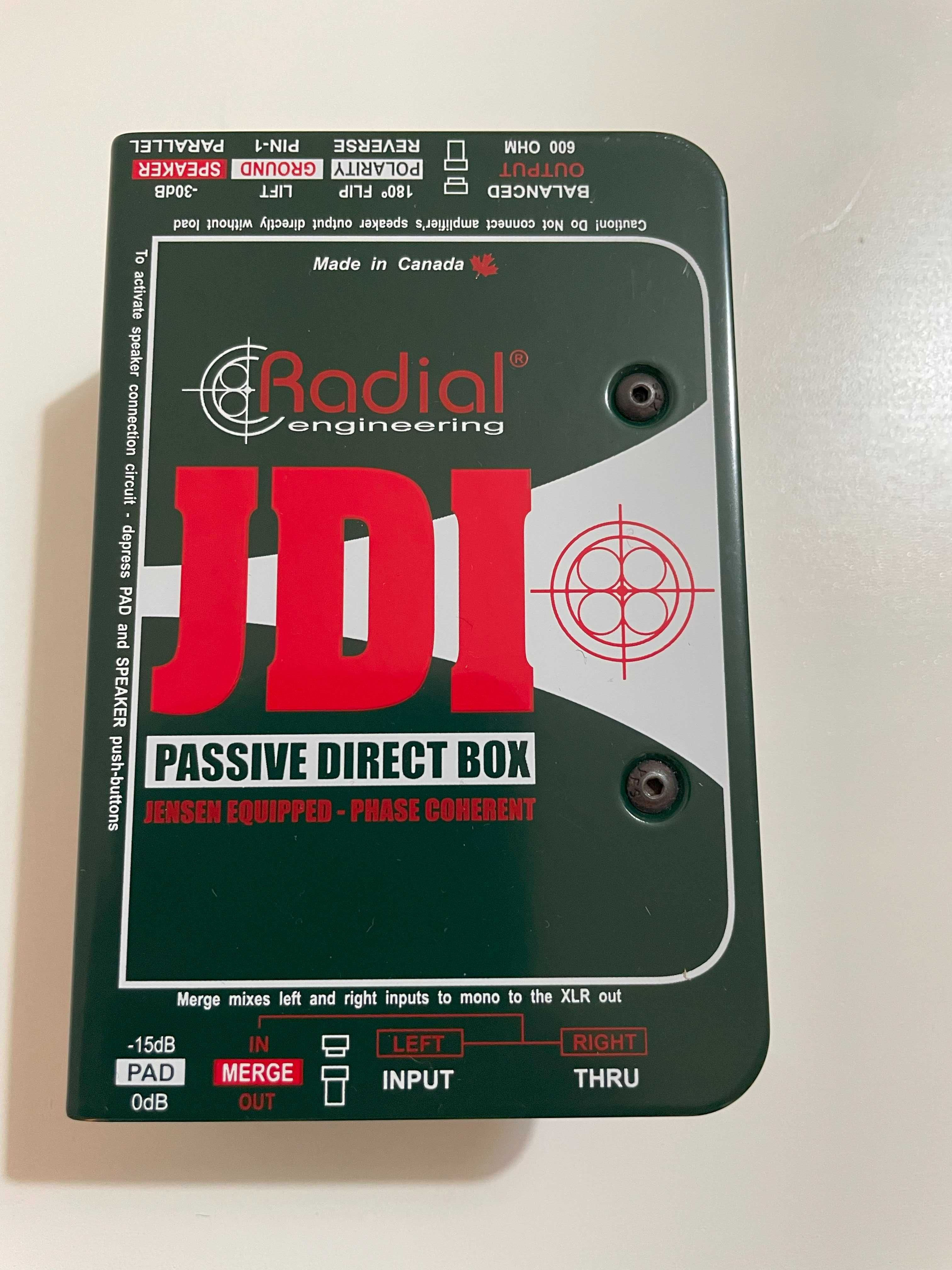 DI Box Passiva Radial Engineering JDI