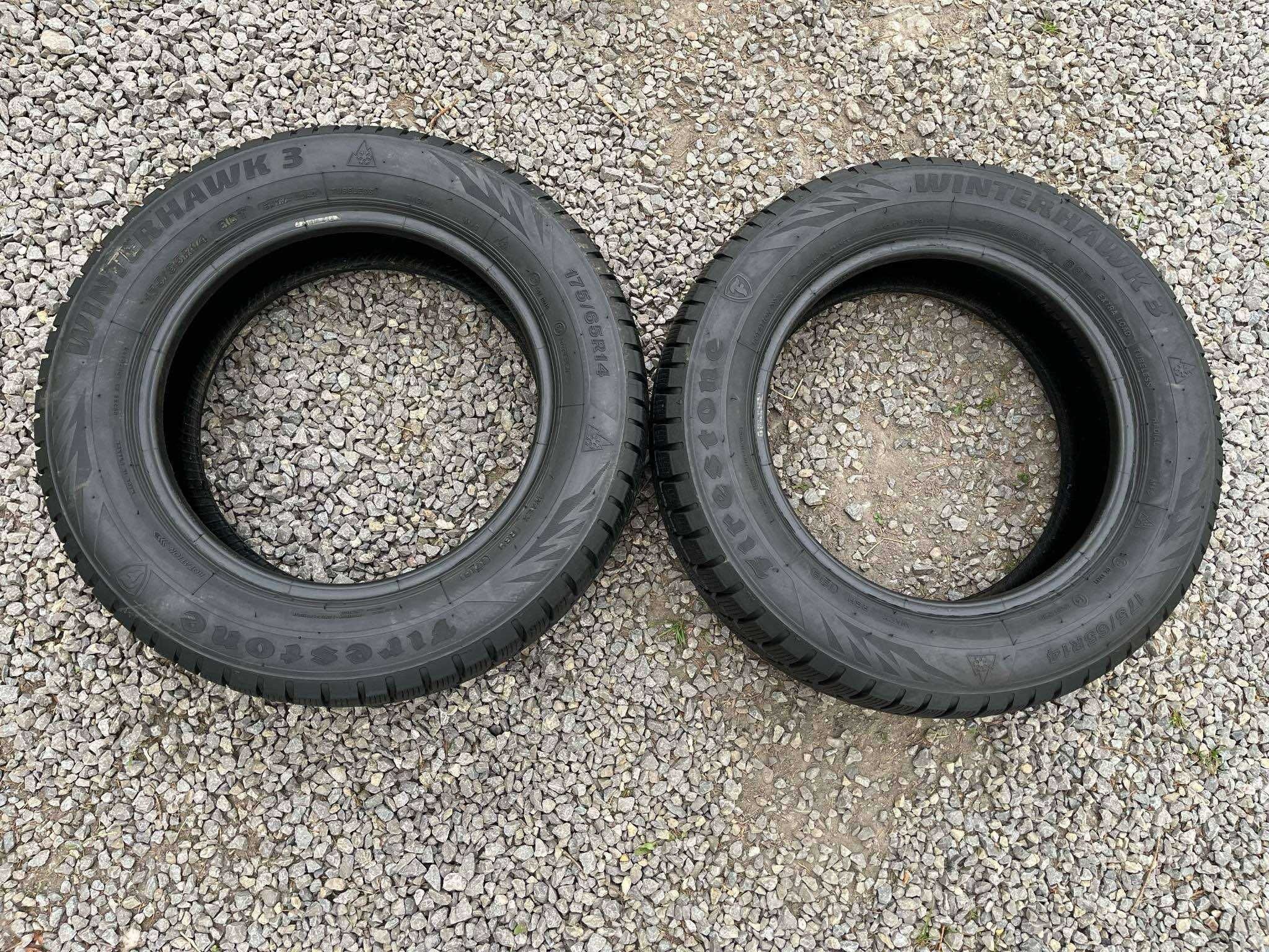 Opony 175/65R14 Firestone Winterhawk 3 Zima 2sztuki 6,14mm bieżnika