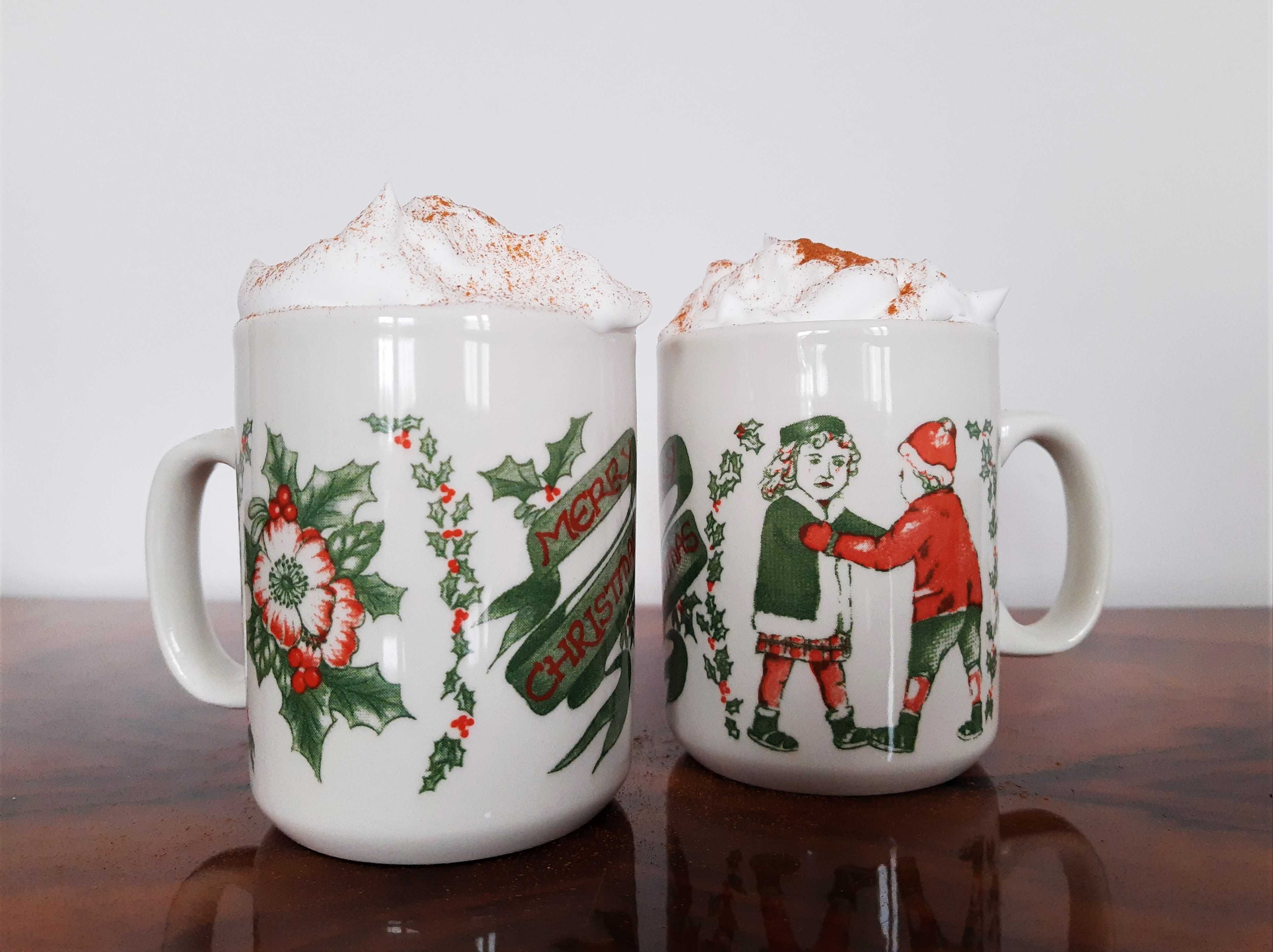 Kubek Kubki Świąteczne Britain Lata 70 Merry Christmas Vintage Retro
