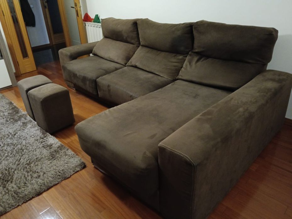 Sofá castanho ótimo estado