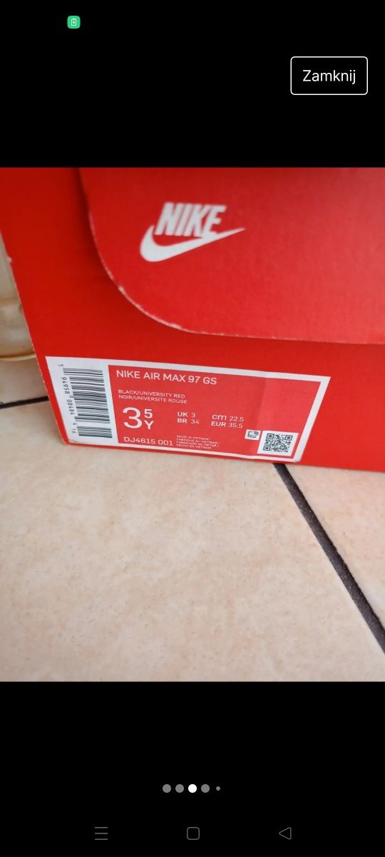 Nike Air max g7 rozmiar 35