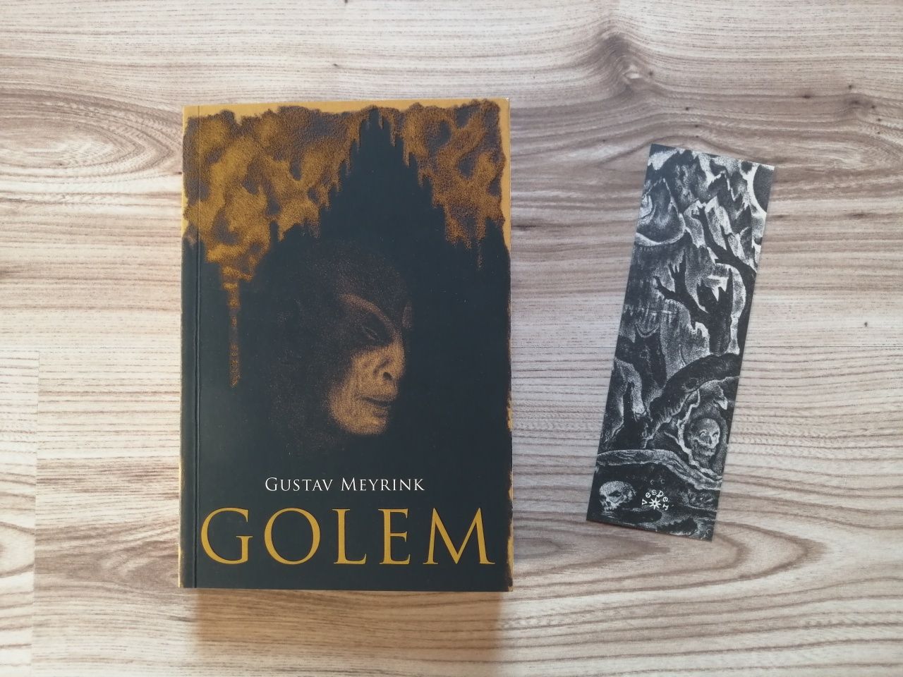Książka "Golem" Gustav Meyrink + zakładka; Wydawnictwo Vesper