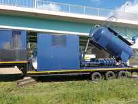 Piaskarka, kompresor Atlas Copco XAMS 445 Md 26m3, osuszacz ziębniczy