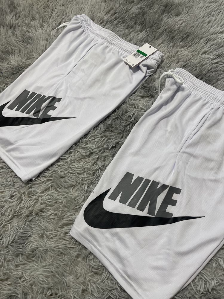 Шорти Nike Big Logo All White,найк,шорти найк,nike,білі шорти найк.