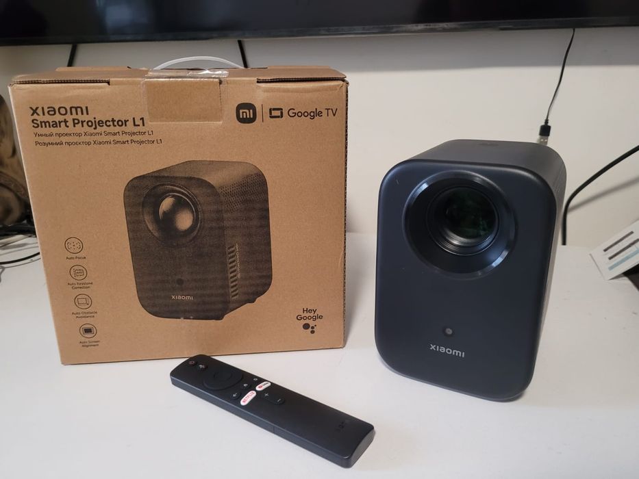 Xiaomi L1 projektor Smart z Google TV, Netflix, HBO,  PS5, XBOX