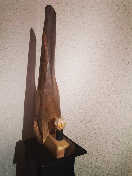 Lampka drewno - ręcznie robiona!