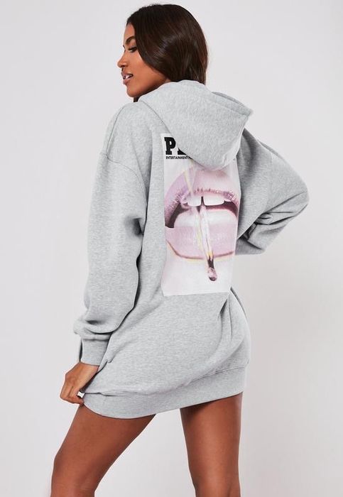 Худи платье Playboy oversize