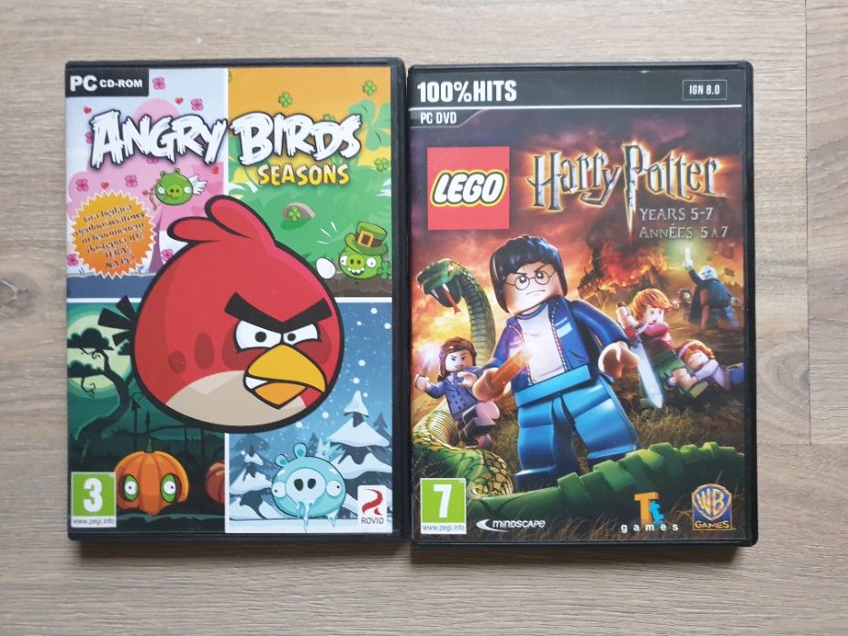 Gry na PC Angry Birds i Lego Harry Potter