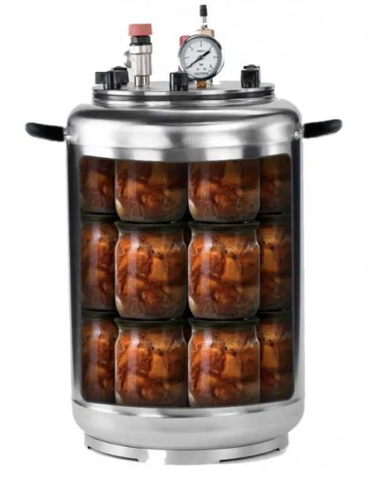 УВАГА!Нержавіючий газовий автоклав 24 банки!"А24"-Газовий!ГАРАНТІЯ 5р!