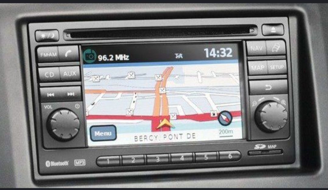 Cartao GPS para Nissan modelo connect 1 V10 2020 europa