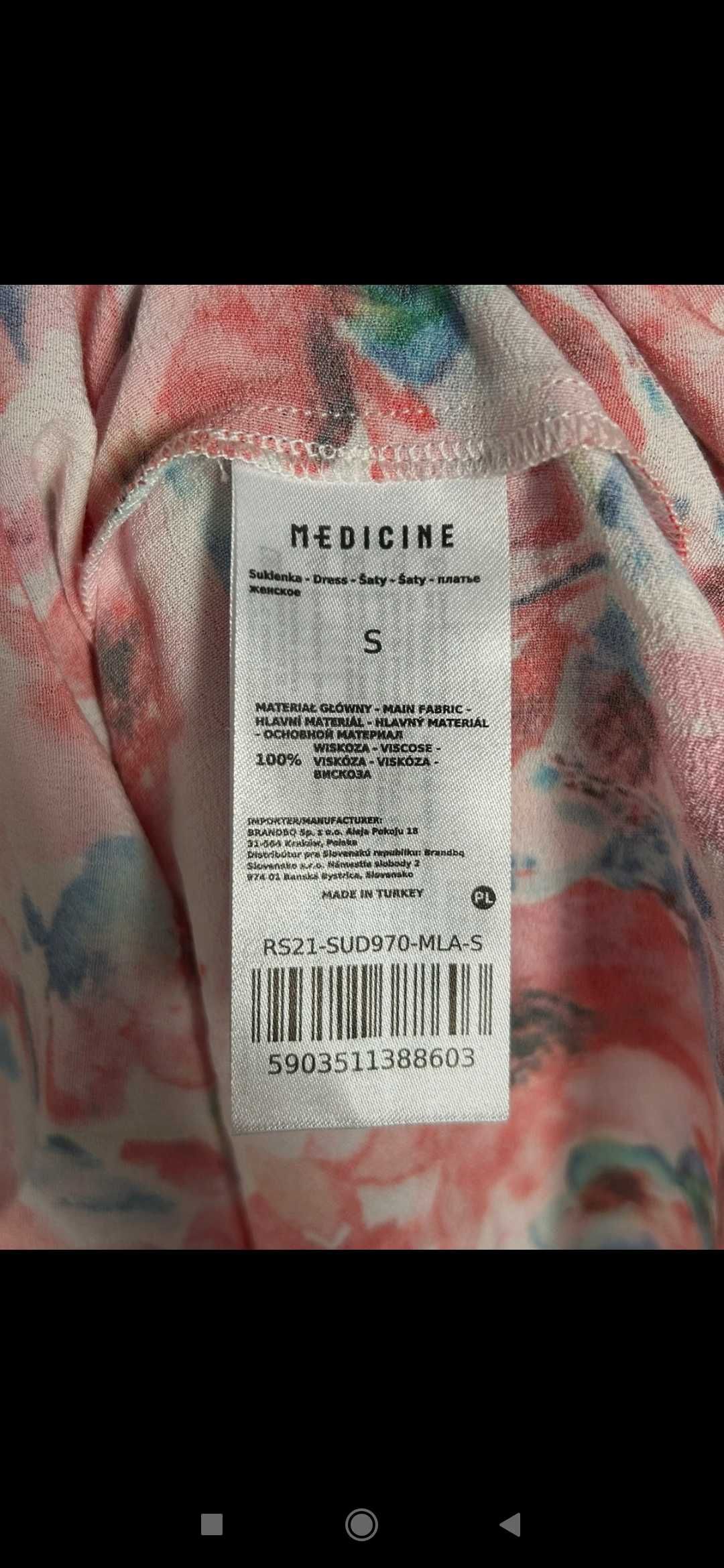 Sukienka Medicine lekka i zwiewna 100% wiskoza