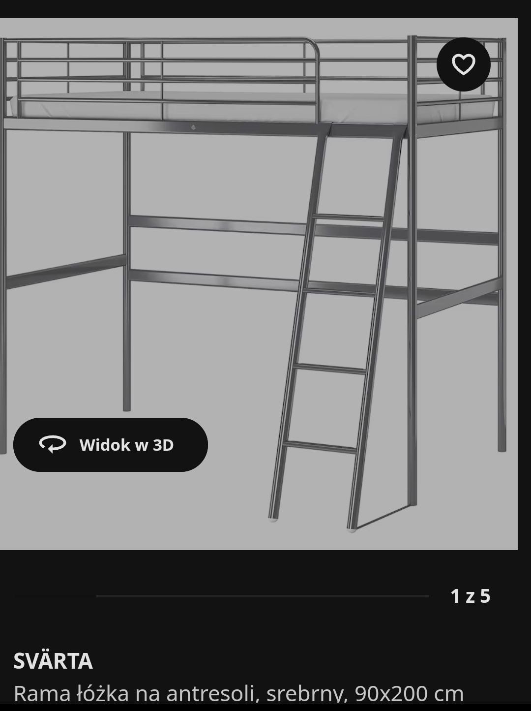 Łóżko piętrowe IKEA