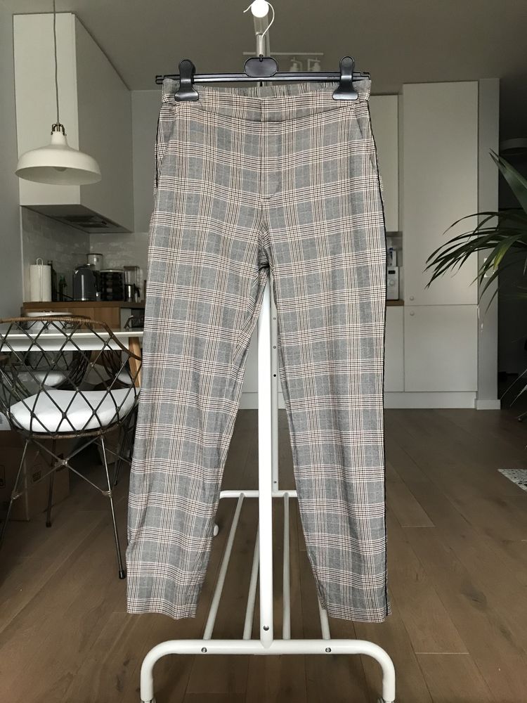 Massimo Dutti spodnie w kratę 38/M