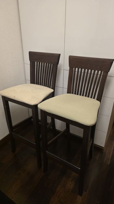 Krzesła wysokie - barowe 2 szt.