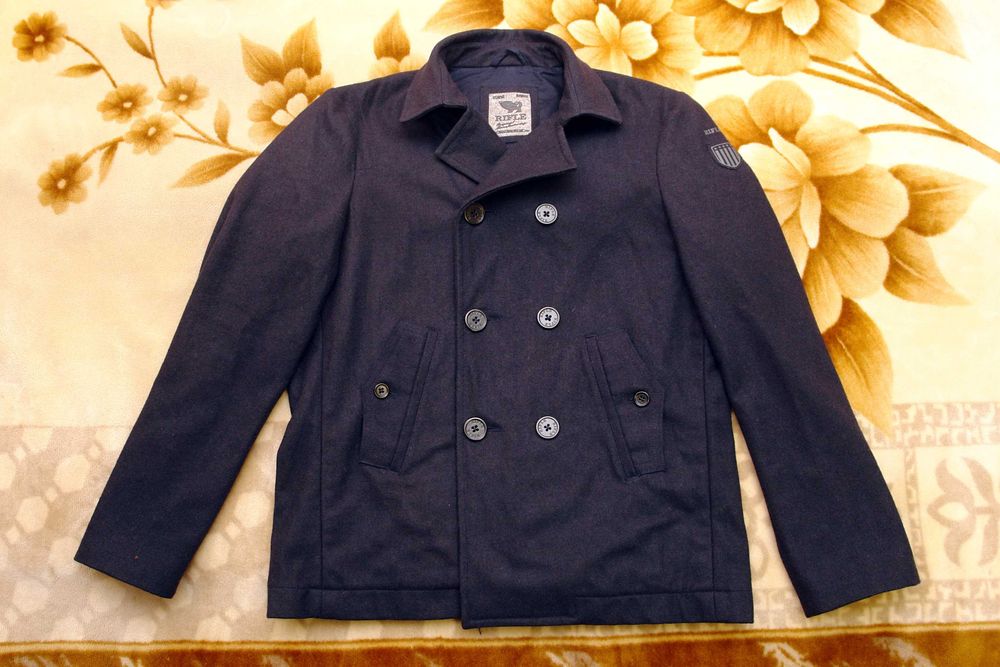 Полупальто бушлат Pea Coat Boomerang (L) Пуговицы с якорем. Rifle (XL)