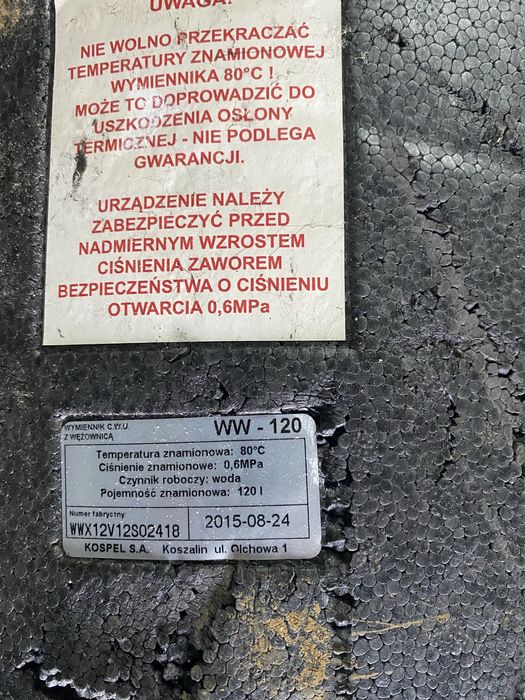 Bojler wodny uzywany