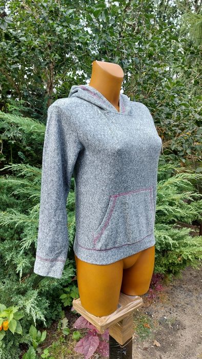 bluzka z kapturem dresowa szara kangur rozmiar 33/34 firma BEMORD