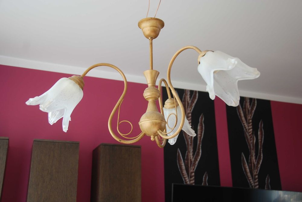 Żyrandol lampa wisząca na 3 żarówki
