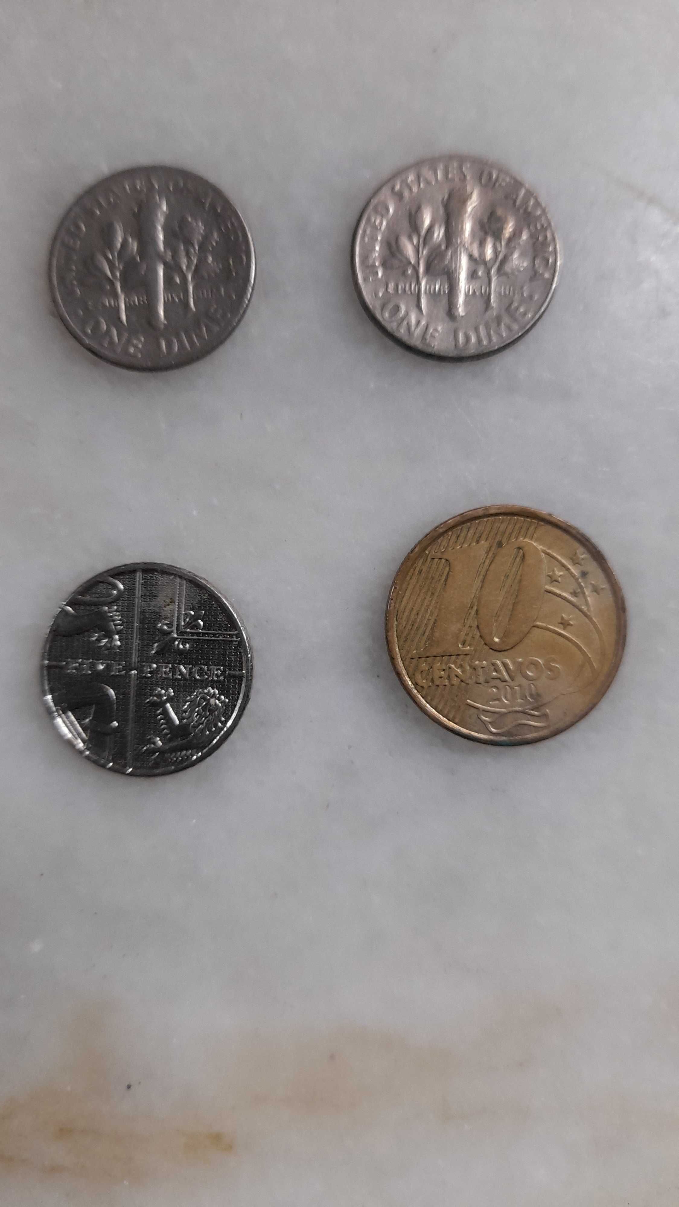 Moedas  antigas para coleção