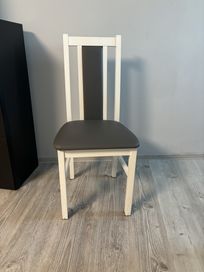 Krzesło drewniana z obiciem z eco skóry