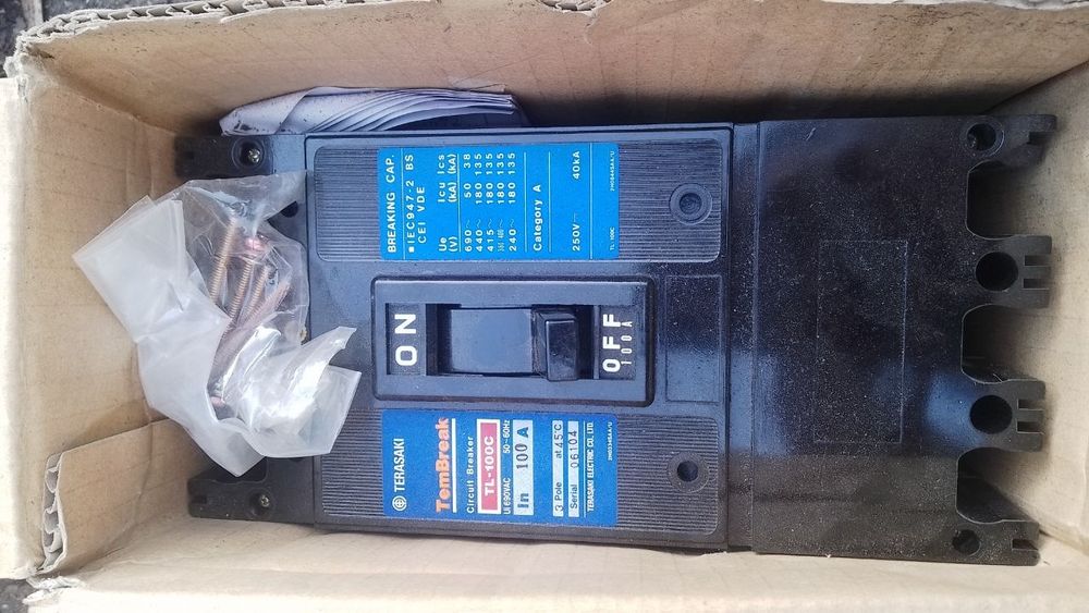 Автоматичний вимикач Terasaki TL‑100F TemBreak MCCB