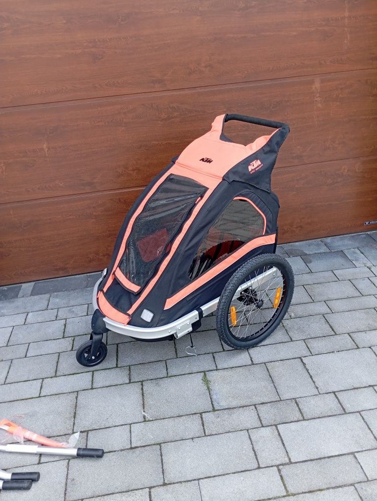 Przyczepka rowerowa dla dzieci 2 dwu osobowa ktm jogger wózekk dw