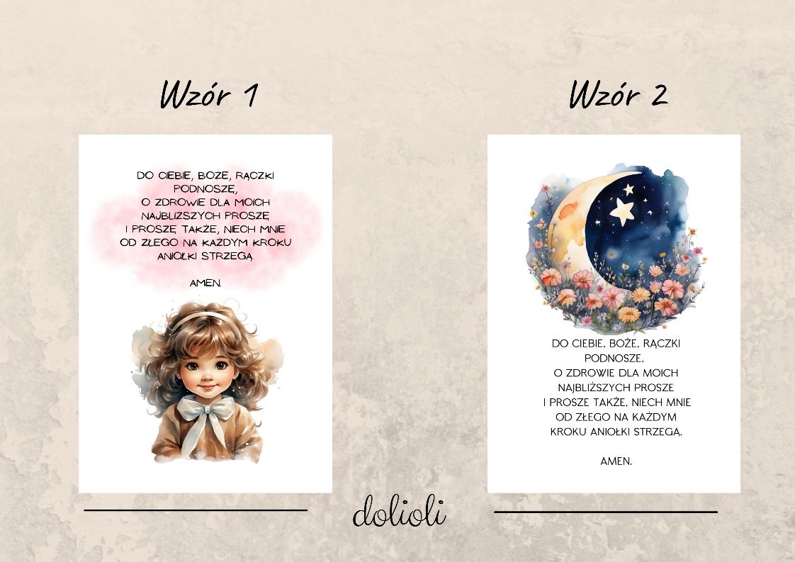 Plakat z modlitwą + ramka A4