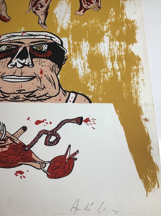 Serigrafia de André Lemos - Numerada e assinada - aprox. 70x50cm, 2006