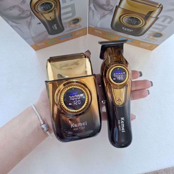 Набір шейвер +тример Kemei!Топова якість!