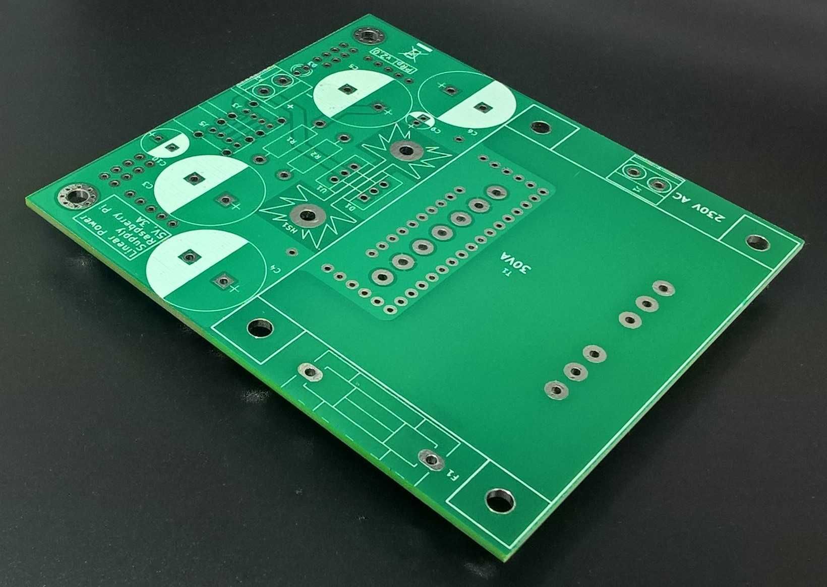 Płytka pcb - zasilacz liniowy 5V 3A