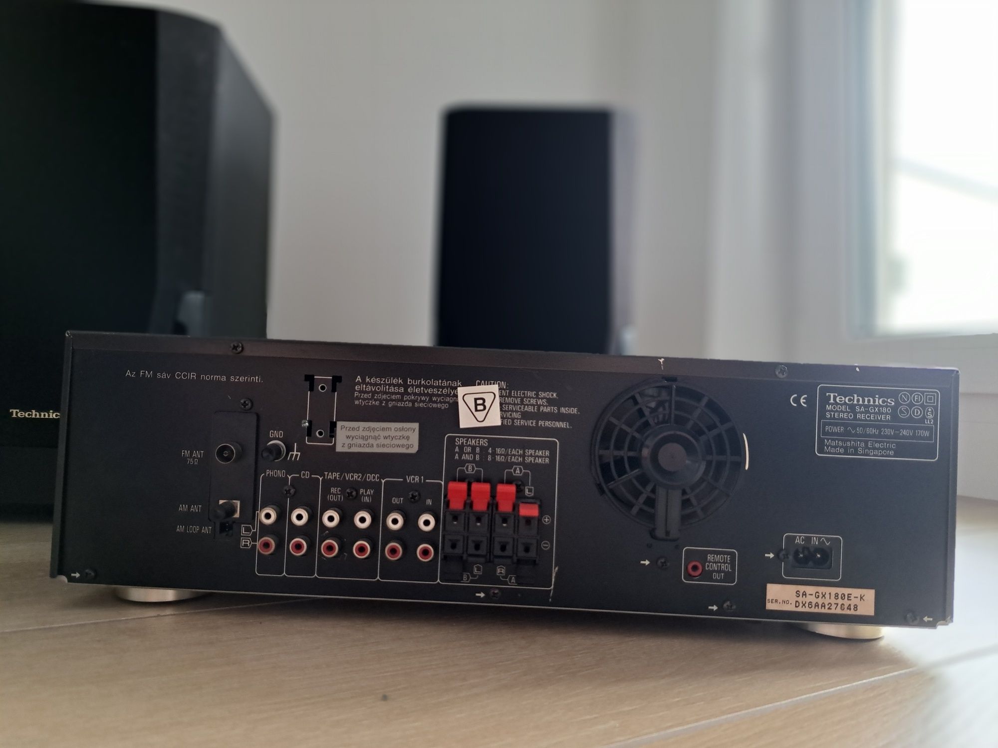 Wzmacniacz Technics SA-GX180 + kolumny SB-CH530A