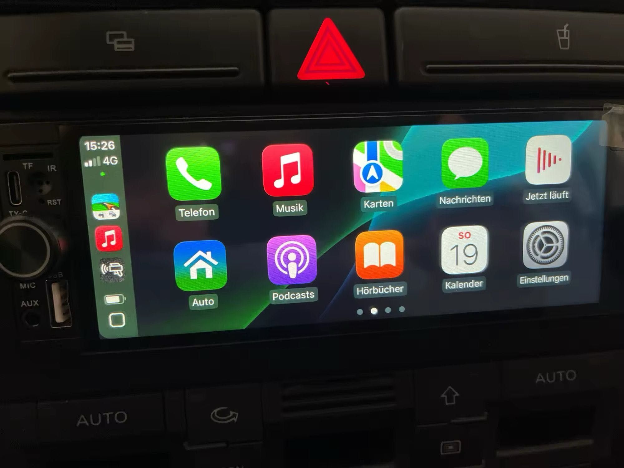 AutoRádio Android 7” 1 Din(universal) cCarplay Wi-Fi e microfone NOVO