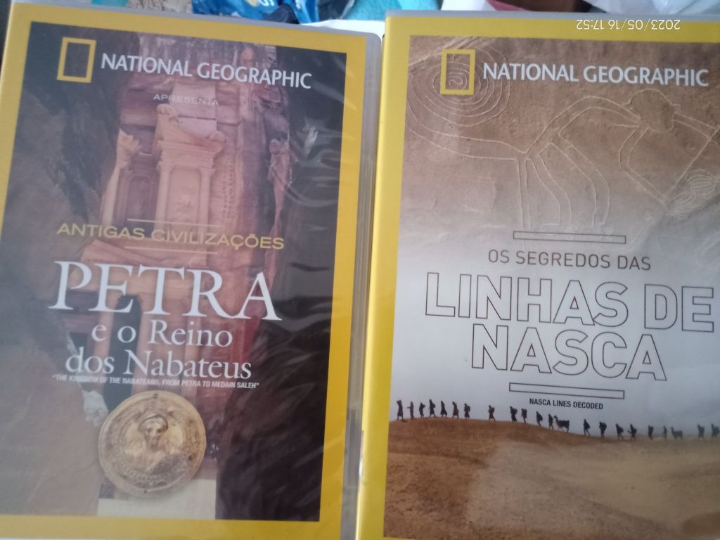 Petra,linhas de nazca Incas Dvds national Geographic